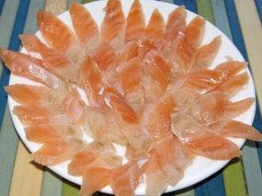 Солёные брюшки сёмги Солёные брюшки сёмги