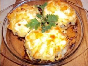 Стожки из мясного фарша и картофеля Стожки из мясного фарша и картофеля