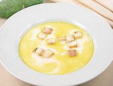 Суп молочный с гренками Суп молочный с гренками