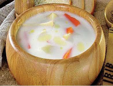 Суп молочный с морковью и картофелем Суп молочный с морковью и картофелем