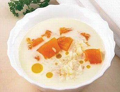 Суп молочный с тыквой Суп молочный с тыквой