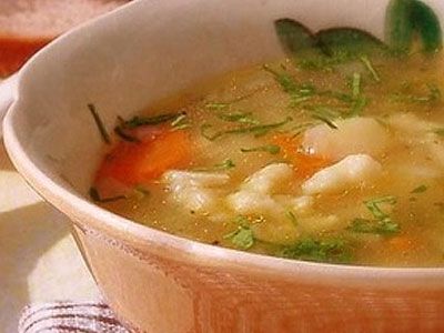 Суп овощной с клецками Суп овощной с клецками