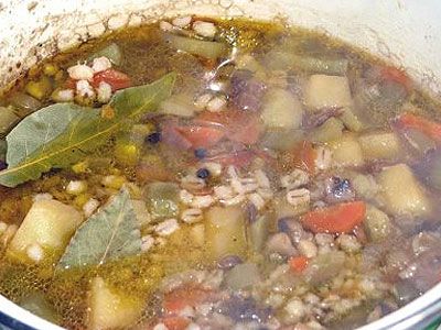 Суп перловый с картофелем Суп перловый с картофелем