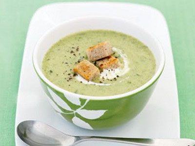 Суп-пюре из брокколи и лука-порея Суп-пюре из брокколи и лука-порея