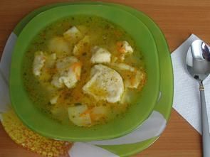 Суп с картофелем и клецками Суп с картофелем и клецками