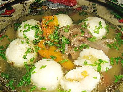 Суп с картофельными клёцками Суп с картофельными клёцками