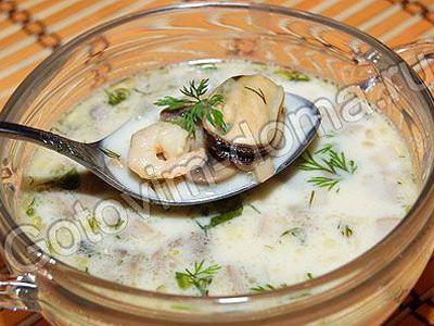Суп с морепродуктами Суп с морепродуктами