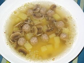 Суп с шампиньонами
