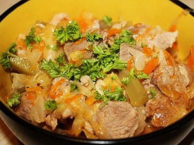 Свинина с картофелем и капустой Свинина с картофелем и капустой