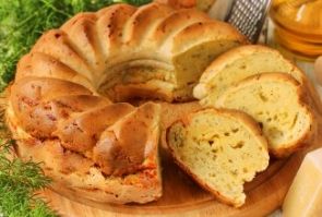 Сырный кекс с укропом Сырный кекс с укропом