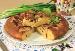 Сырный пирог с курицей в мультиварке Сырный пирог с курицей в мультиварке