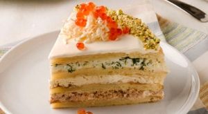 Торт закусочный с лососем Торт закусочный с лососем