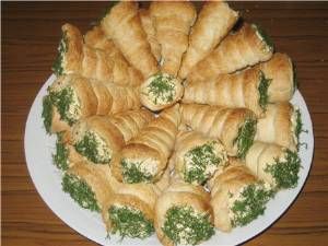 Трубочки с грибами Трубочки с грибами