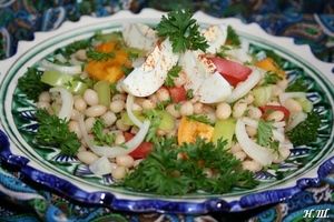 Турецкий салат из белой фасоли Турецкий салат из белой фасоли
