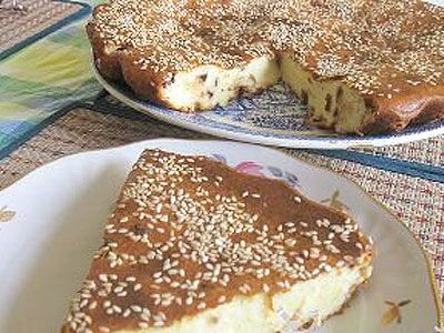 Творожная запеканка с шоколадом и кунжутом Творожная запеканка с шоколадом и кунжутом