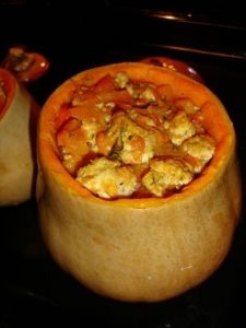 Тыква с овощами и мясом Тыква с овощами и мясом
