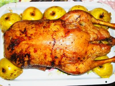 Утка с яблоками Утка с яблоками