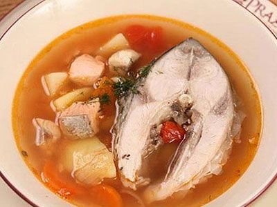 Уха с помидорами Уха с помидорами