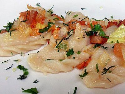 Вареники с капустой и картошкой Вареники с капустой и картошкой