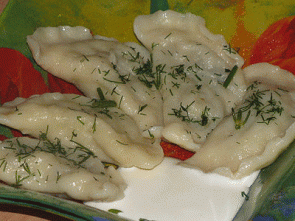 Вареники с картофелем и шампиньонами Вареники с картофелем и шампиньонами