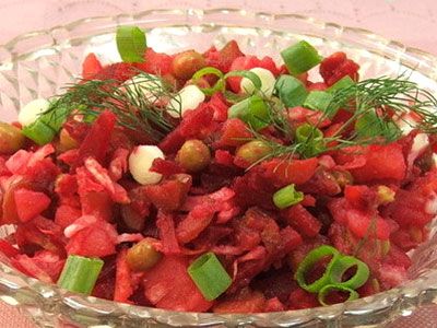 Винегрет мясной - праздничный