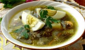 Вкусный зеленый борщ Вкусный зеленый борщ