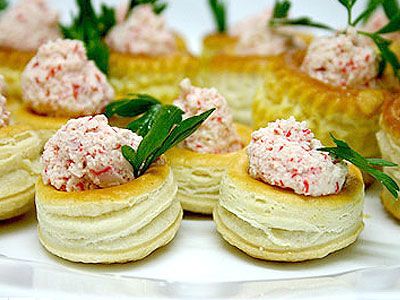 Волованы с крабовым мясом Волованы с крабовым мясом