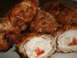 Хрустящие куриные рулеты Хрустящие куриные рулеты