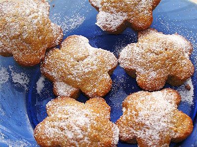Яблочные кексы с орехами и корицей Яблочные кексы с орехами и корицей