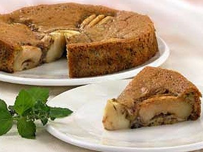 Яблочный торт с орехами Яблочный торт с орехами