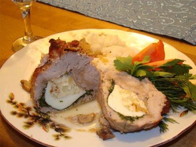 Яйцо в мешочке с грибным соусом Яйцо в мешочке с грибным соусом