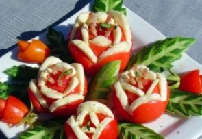 Закуска «Букет роз» Закуска «Букет роз»