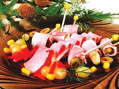 Закуска из ветчины Закуска из ветчины