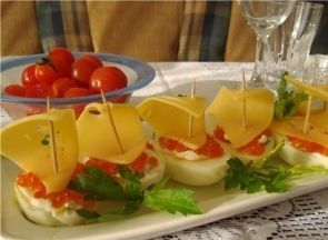 Закуска "Кораблики" Закуска "Кораблики"