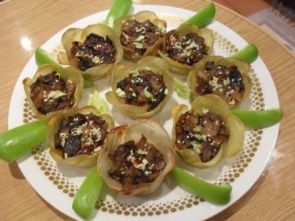 Закусочные картофельные цветы Закусочные картофельные цветы