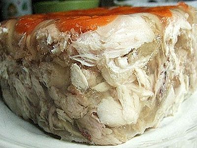 Заливное из курицы и говядины Заливное из курицы и говядины