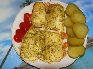 Запеченый картофель под сыром Запеченый картофель под сыром