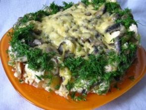 Запеканка из курицы с картофелем в мультиварке Запеканка из курицы с картофелем в мультиварке