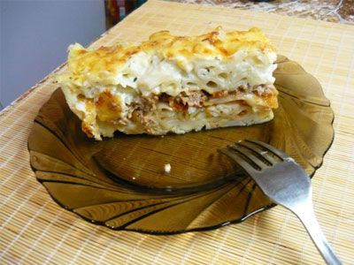 Запеканка с мясом и макаронами Запеканка с мясом и макаронами