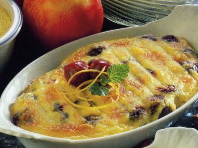 Запеканка с вишней и яблоками Запеканка с вишней и яблоками