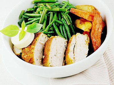 Жареная курица с картофелем и пармезаном Жареная курица с картофелем и пармезаном
