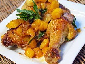 Жареная курица с манго Жареная курица с манго