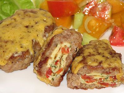 Зразы мясные с омлетом Зразы мясные с омлетом