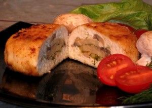 Зразы с грибами, сыром и зеленью Зразы с грибами, сыром и зеленью